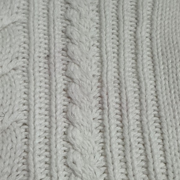 Baby Gap White Cable Knit Dress with Ruffle Hem size Toddler 2 - Picture 3 of 12